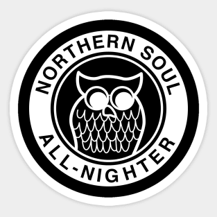 All Nighter Northern Soul Sticker